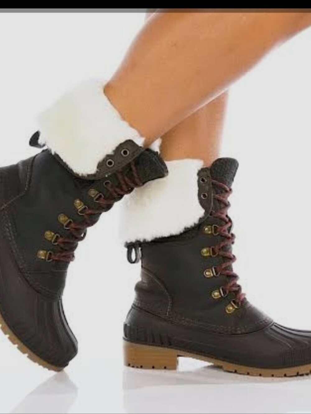 Kamik Women's Siennaf2 Winter Duck Boot - Dark Brown